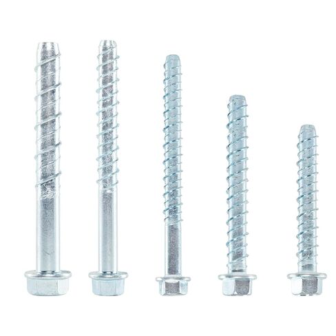 5/8" x 4" Concrete Screws (20 PCS) Concrete Anchor Bolts, Zinc Plated in Kuwait