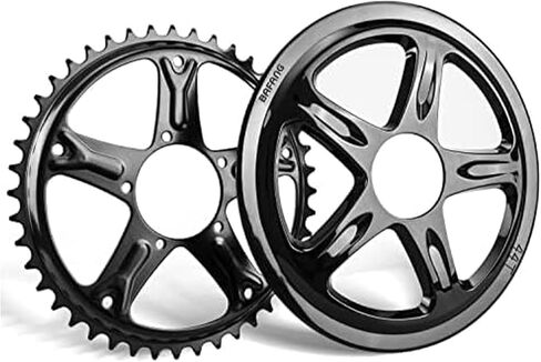 BAFANG Mid Motor Chainring for BBS01 BBS02 44T 46T and BBSHD 42T 46T Offset Sprocket for Mid Drive Kit, Chain Ring for Electric Bike Conversion Kit Ebike Part for 8fun 250W 500W 750W 1000W in Saudi Arabia