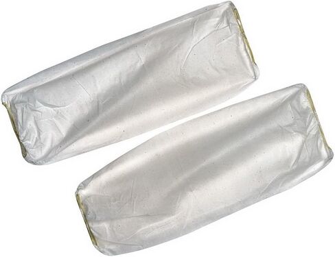 Polycoated Polypropylene Disposable Sleeves White, 18" Length | 100 Pair in Saudi Arabia