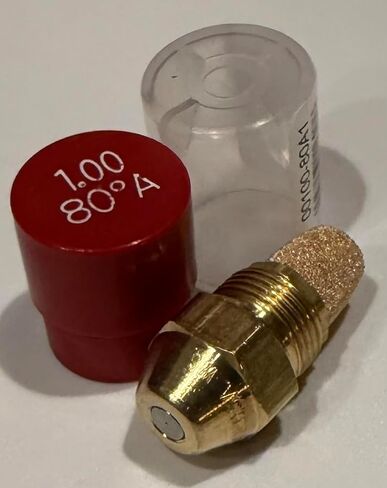1.00 80 A Oil Burner Nozzle, 1.00 80 A, Hollow Spray Red Cap 1.00 80A Oil Nozzle 1.00 Gallons per hour with a hollow 80 degree Spray in Saudi Arabia