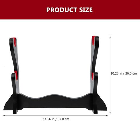 منظم حامل عرض الفلوت الخشبي لسطح المكتب مع رف من طبقتين لأدوات الرياح المنزلية وحامل تخزين السيوف in Kuwait