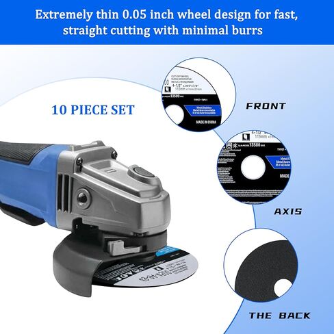 4-1/2" Cutting Wheels for Milwau-kee Grinders - 4-1/2" x 0.045 x 7/8-Inch Cut-Off Wheels 10 Pack (49-94-4500) in Kuwait