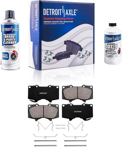 Detroit Axle - Rear Brake Pads for Avalanche Suburban Express Yukon XL Savana 1500 GMC Chevy Tahoe Cadillac Escalade, Ceramic Brake Pads w/Hardware Replacement in Kuwait