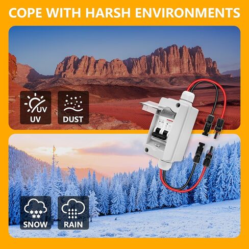 مفتاح فصل اللوحة الشمسية 30 أمبير، IP65 مقاوم للماء في الهواء الطلق 400 فولت تيار متردد/تيار مستمر، صندوق تبديل PV مع كابلات MC4 مسبقة الأسلاك، قاطع دائرة مصغر لنظام الطاقة الشمسية in Kuwait