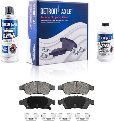 Detroit Axle - Rear Brake Pads for Avalanche Suburban Express Yukon XL Savana 1500 GMC Chevy Tahoe Cadillac Escalade, Ceramic Brake Pads w/Hardware Replacement in Kuwait