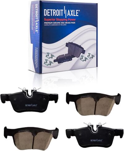 Detroit Axle - Rear Brake Pads for Avalanche Suburban Express Yukon XL Savana 1500 GMC Chevy Tahoe Cadillac Escalade, Ceramic Brake Pads w/Hardware Replacement in Kuwait