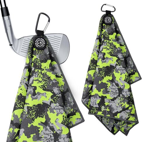 منشفة جولف مغناطيسية مقاس 16 × 24 من الألياف الدقيقة فائقة الامتصاص، مغناطيس قوي لنوادي العربات، تصميم نظيف البقع، هدايا إكسسوارات الجولف للرجال (وردي فلامينجو) in Kuwait