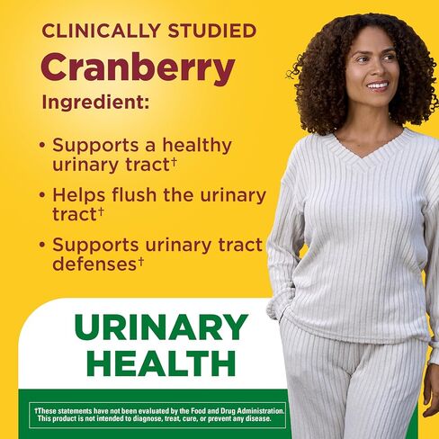 Nature Made Cranberry with Vitamin C Gummies for Adults, Urinary Tract Health for Women and Men, Cranberry Supplement, 50 Gummies, 25 Day Supply in Saudi Arabia