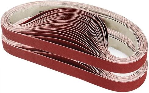 10 pieces Alumina Sanding Belt Sander Bands 25 * 762mm Metal Grinding(800#) in Saudi Arabia