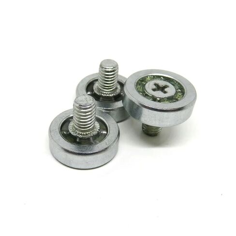 5PCS OD 19xM6 Screw Grease Lubricated Metal Drawer Bearing Roller JS19-C1L8W6M6 19mm Kitchen Storage Cabinet Guide Wheel in Saudi Arabia