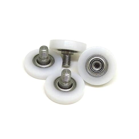 5 Pieces 12mm Diameter POM Bolt Pulley with M3 Thread BS68312-3C1L4M3 External Link Nylon Wheel 12xM3 Drawer Plastic Roller(OD19 x W7 x M5) in Saudi Arabia
