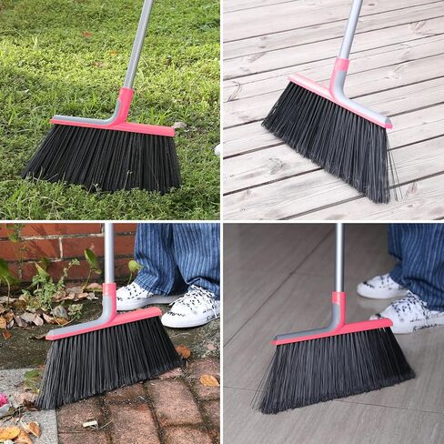 KeFanta Heavy Duty Broom, Outdoor Broom with 54.7" Long Handle, Commercial Brooms for Sweeping Outdoor Concrete Courtyard Garage Patio Indoor Home Floor Kitchen Office Lobby in Saudi Arabia