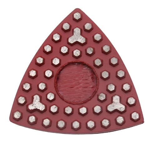 وسادات طحن ماسية مثلثة لحافة الزاوية، أدوات طحن مثلثة معدنية مقاس 3 بوصة مع 39 قطعة سداسية و3 شرائح نمط Y (30 حبيبة) in Saudi Arabia