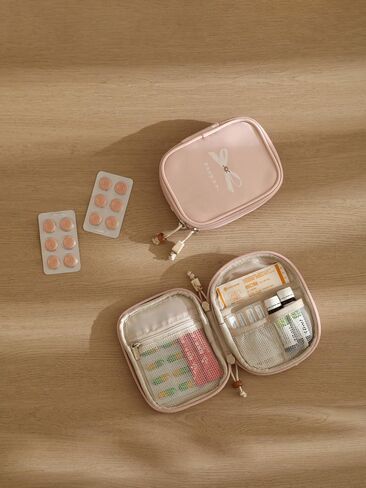Portable Empty Travel Small First Aid Kit, Small Cartoon Medicine Storage Bag Emergency Medical Bag for Home, Car, Travel, Camping & Outdoor Activities in Kuwait