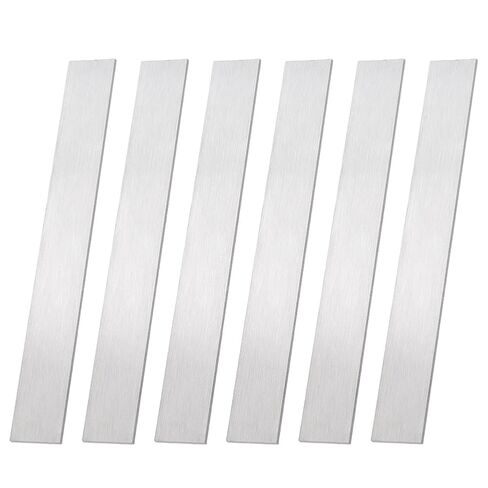 ph pandahall 6 حزمة 304 الفولاذ المقاوم للصدأ شريط مسطح 3mm سميكة ورقة معدنية 8x1 بوصة تقليم شرائط صب تقليم للحمام مرآة الإطار الجدار حافة الديكور DIY المنزل المطبخ DIY الحرف اليدوية in Saudi Arabia