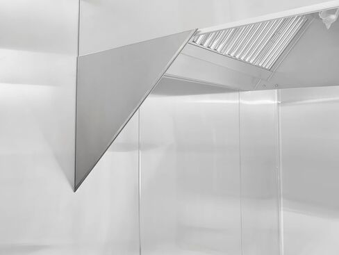 HOODMART 48" x 84" Metal Wall Panels, Set of 5 - High Quality Stainless Steel Sheet with Seams & End Caps, Back Splash Guard for Food Trucks, Restaurants, and Trailers in Saudi Arabia