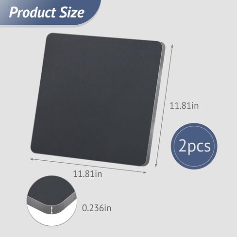 ألواح فولاذية A36 مقاس 12 × 12 × 1/4 بوصة مدرفلة على الساخن، ألواح من الفولاذ المقاوم للصدأ مدرفلة على الساخن، لوحة مربعة لألواح البناء، دعم الهيكل، مربعة قابلة للحام وصناعية (2، 12 بوصة × 12 بوصة × 1/4 بوصة) in Kuwait