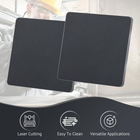 ألواح فولاذية A36 مقاس 12 × 12 × 1/4 بوصة مدرفلة على الساخن، ألواح من الفولاذ المقاوم للصدأ مدرفلة على الساخن، لوحة مربعة لألواح البناء، دعم الهيكل، مربعة قابلة للحام وصناعية (2، 12 بوصة × 12 بوصة × 1/4 بوصة) in Kuwait