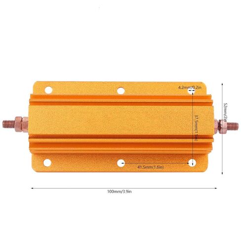 High Power Resistor 200W 4 Ohm with Aluminum Housing and Manufacturing for Industrial Electrical Equipment Supplies in Saudi Arabia