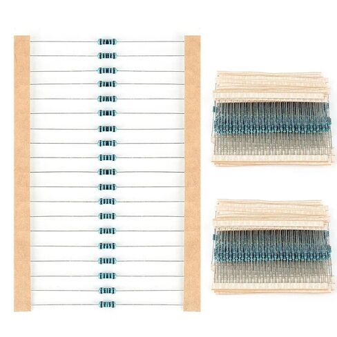 600Pcs 30 Values Resistor Kit 1/4W, 10R-1M RoHS CompliantResistor Assortment Kit Metal Carbon Film Fixed 1% Electrical Resistors Set... in Saudi Arabia