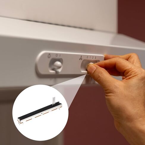 MECCANIXITY 5Pcs Straight Single Linear Slide Potentiometer 7 Pin B10K 75mm(L) 60mm Travel 4x12.2mm Handle Fader Variable Resistors Mixer Electronic Potentiometer for Dimming Tuning in Kuwait