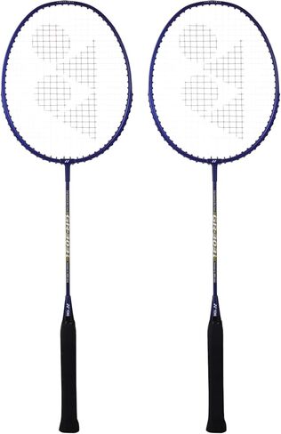 YONEX Aluminium Badminton Racquet Gr 303I Made in India Pack of 2 with Full Cover (Deep Blue/Deep Blue) in Saudi Arabia