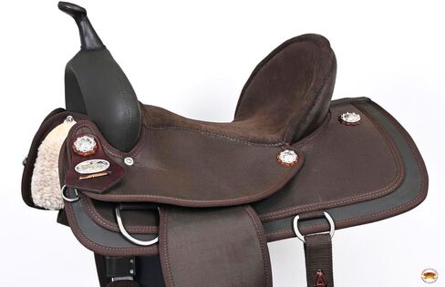 HILASON Horse Barrel Trail Pleasure Endurance Synthetic Saddle Brown in Saudi Arabia
