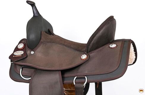HILASON Horse Barrel Trail Pleasure Endurance Synthetic Saddle Brown in Saudi Arabia