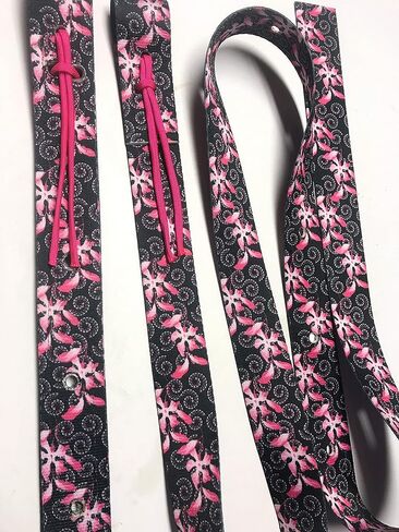 Hot Pink cinch strap set latigo double off billet stitched together billet in Saudi Arabia