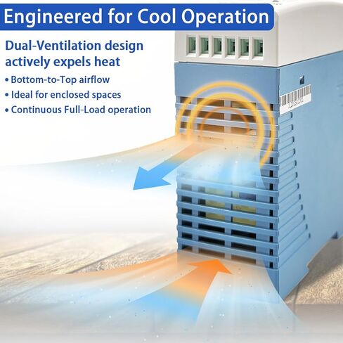 Bundle of MDR-60-24 DIN Rail Power Supply & 300A Fuse Box in Kuwait