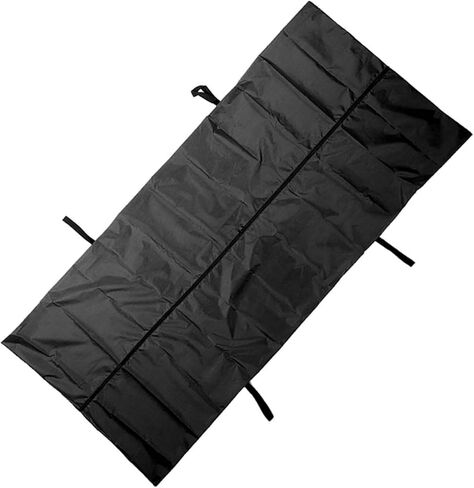 Cadaver Bag,210D Material Leakage Proof Design Body Storage Bag Corpse Handling Funeral Supplies Mortuary Use Professional Grade Durable Zipper Closure Strong (Black) in Saudi Arabia