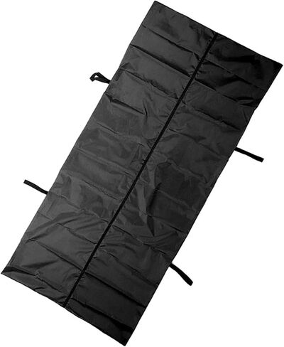 Cadaver Bag,210D Material Leakage Proof Design Body Storage Bag Corpse Handling Funeral Supplies Mortuary Use Professional Grade Durable Zipper Closure Strong (Black) in Saudi Arabia