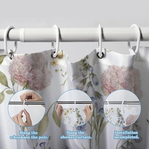 ستارة حمام على شكل نحلة الكوبية مع خطافات، ستارة دش أنيقة مقاومة للماء للصيف، ستائر دش ممتعة للعطلات من القماش قابلة للغسل للحمام لحوض الاستحمام ديكور جميل 68 × 72 بوصة in Kuwait