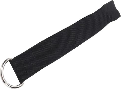 SUNGOOYUE Pilates Straps, Double Loop Exercise Wrist Band with D Buckle for Home Gym Fitness Workouts, Soft Black Cotton Neoprene, 2PCS for Strength and Flexibility Training in Saudi Arabia