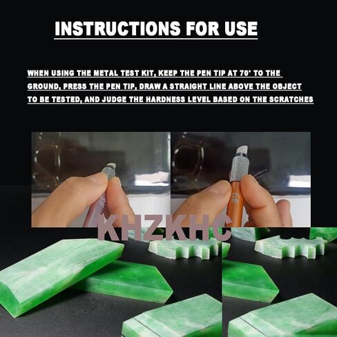 Mohs Hardness Test Kit, Scratch Tester Hardness Test Pen, 2-9 Scratch Tester, with Storage Box, for Industrial Mineral Identification Kit Gem Jade Jewelry in Kuwait