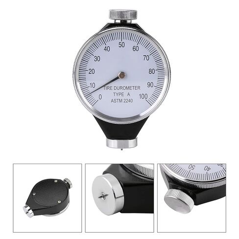 ZPSHYD Rubber Hardness Tester, Shore Type A Rubber Tire Durometer Hardness Portable Tester Meter 0-100 HA for General Rubber, Synthetic Rubber, Soft Rubber, Poly Fat, Leather, Wax in Kuwait