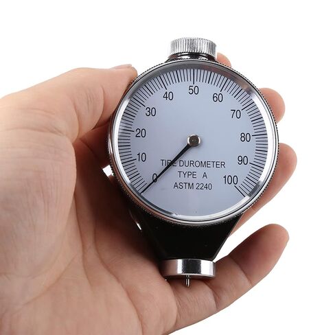 ZPSHYD Rubber Hardness Tester, Shore Type A Rubber Tire Durometer Hardness Portable Tester Meter 0-100 HA for General Rubber, Synthetic Rubber, Soft Rubber, Poly Fat, Leather, Wax in Kuwait