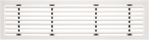 PATIKIL 1 Pcs Linear Bar Air Vent Grille, 20.4 x 5.4 Inch ABS Material Removable Air Supply Grille Linear Diffuser Ventilation Louvered Cover for Ceiling, Walls & Floors, White in Saudi Arabia