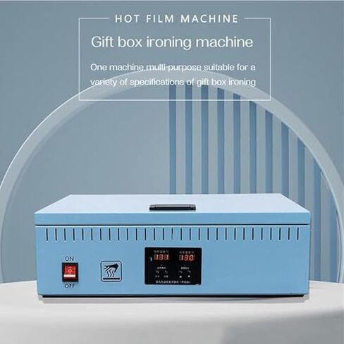 1800W Manual Cellophane Wrapping Machine, Desktop Heat Sealer for Perfume, Cosmetics, Poker Boxes, PVC Film - Efficient Overwrapping Solution, Durable & Versatile, Bl, Blue in Saudi Arabia