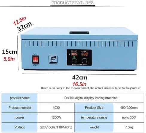 1800W Manual Cellophane Wrapping Machine, Desktop Heat Sealer for Perfume, Cosmetics, Poker Boxes, PVC Film - Efficient Overwrapping Solution, Durable & Versatile, Bl, Blue in Saudi Arabia