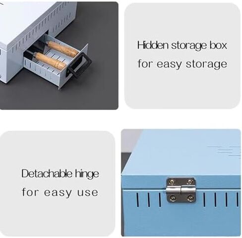 1800W Manual Cellophane Wrapping Machine, Desktop Heat Sealer for Perfume, Cosmetics, Poker Boxes, PVC Film - Efficient Overwrapping Solution, Durable & Versatile, Bl, Blue in Saudi Arabia