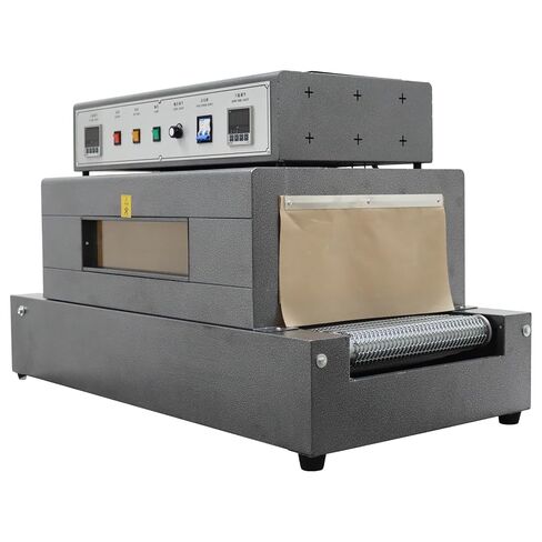 Heat Shrink Wrapping Machine Mesh Conveyor Belt Shrink Machine​ with Digital Control Panel 10Kg Capacity Max 40x20cm Shrink Size 220V 5500W in Kuwait