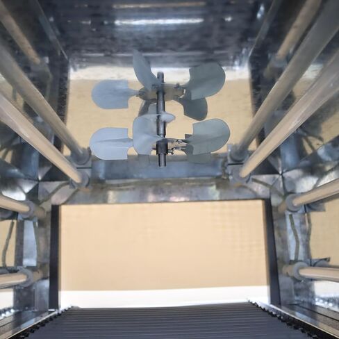 Heat Shrink Tunnel Packaging Machine Electric Tunnel Packaging Equipment Shrink Wrap Machine for PVC/POF Films 220V 5500W 16"x8" Max Size 10KG Capacity in Kuwait