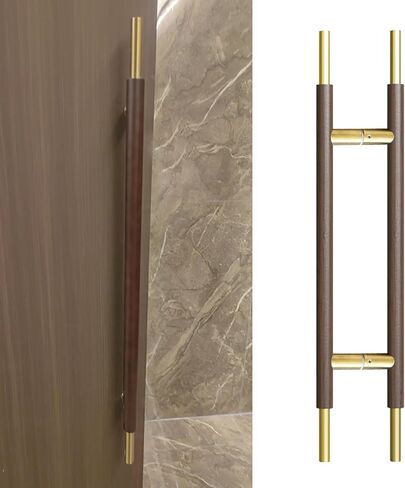 Double-Sided Wooden Sliding Door Handle, Push Pull Design for Commercial Spaces in Kuwait