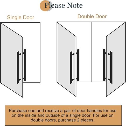 Double-Sided Wooden Sliding Door Handle, Push Pull Design for Commercial Spaces in Kuwait