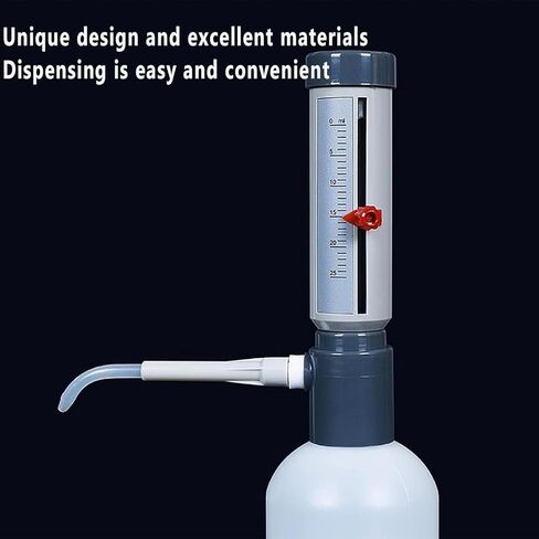 Adjustable Lab Pipettes,0-25ml Bottle Top Dispenser, Automatic Micropipette with Adjustable Capacity Scale, Improve Efficiency and Safe Smooth Pipetting, for Acid, Base, Reagent in Kuwait