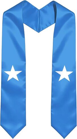 Belize Flag International Graduate Satin Stole Scarf with National Flag Design 72" Graduation Sash in Kuwait