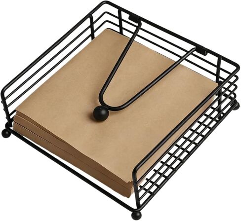 حامل مناديل ذهبية حديثة مربعة الشكل من المعدن المسطح لتخزين المناديل مع ذراع محوري مرجح للاستخدام في المزرعة الخارجية وحفلات الزفاف والفندق in Kuwait