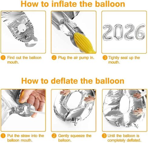 2025 زينة التخرج من البالونات ، لوازم حفلات التخرج 2025 ، 40 بوصة الفضة 2025 بالونات مع 4 نجوم Mylar Foil و 20 Patchx Party Form in Kuwait