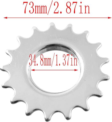 LQ Industrial 1 Set Internal Diameter 34.8mm Bicycle 17T Single Speed Fixed Gear Bike Steel Freewheel Retaining Ring in Saudi Arabia